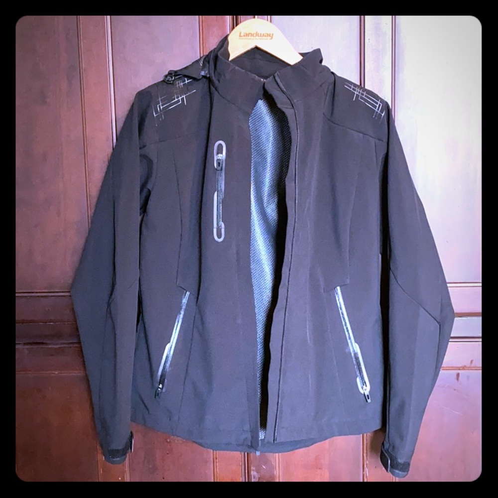 NorthEnd Sport black hooded soft shell Jacket